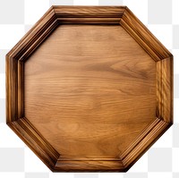 PNG  Wood Octagon design frame vintage wood white background architecture. AI generated Image by rawpixel.