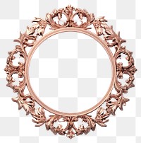 PNG  Rose gold Circle jewelry circle locket. AI generated Image by rawpixel.