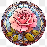 PNG  Glass rose art stained glass creativity. AI generated Image by rawpixel.