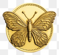 PNG Butterfly locket money gold. AI generated Image by rawpixel.
