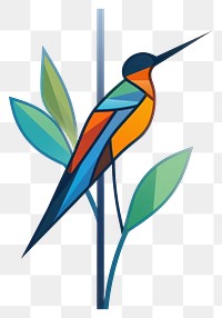 PNG  Bird hummingbird animal plant. AI generated Image by rawpixel.