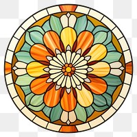 PNG Glass Marigold art shape stained glass. 