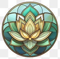 PNG Glass Lotus shape art stained glass. 