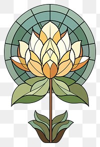 PNG Glass Lotus flower shape plant. 