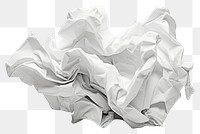 PNG  Paper white white background crumpled. AI generated Image by rawpixel.
