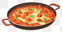 PNG Butter chicken curry food meal dish. AI generated Image by rawpixel.