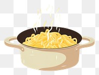 PNG Cooking pasta spaghetti food pot. AI generated Image by rawpixel.