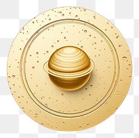 PNG Saturn clip art gold white background porcelain. AI generated Image by rawpixel.