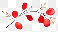 PNG Mistletoe plant art calligraphy. AI generated Image by rawpixel.