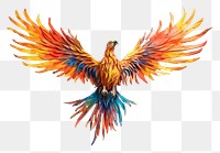 PNG Chicken animal flying bird. AI generated Image by rawpixel.