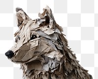 PNG Wolf mammal animal paper. AI generated Image by rawpixel.