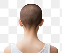 PNG Buzz cut hair back individuality hairstyle. 