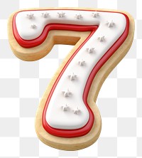 PNG Number dessert cookie shape. AI generated Image by rawpixel.