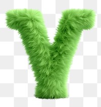 PNG Alphabet Y shape green white background accessories. 