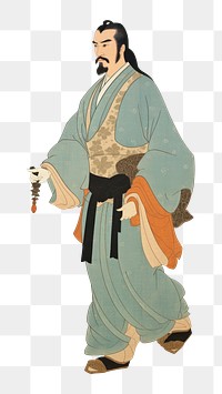 PNG Painting kimono adult art. AI generated Image by rawpixel.