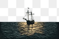 PNG Sea watercraft sailboat outdoors. AI generated Image by rawpixel.