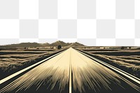PNG Highway landscape outdoors horizon. AI generated Image by rawpixel.