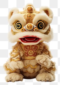 PNG Chinese plush toy gold chinese new year representation. AI generated Image by rawpixel.