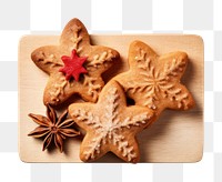 PNG Gingerbread cookie food confectionery. AI generated Image by rawpixel.