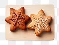 PNG Gingerbread biscuit cookie food. AI generated Image by rawpixel.