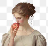 PNG Painting apple portrait holding