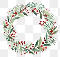 PNG Christmas wreath pattern plant celebration. AI generated Image by rawpixel.