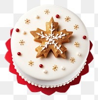 PNG  Christmas cake dessert cupcake icing. AI generated Image by rawpixel.