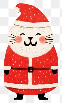 PNG Cat wear santa costume snowman art anthropomorphic. AI generated Image by rawpixel.