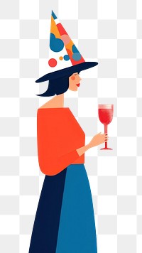 PNG Holding champagne glass party adult woman. AI generated Image by rawpixel.