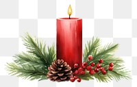 PNG Christmas candle christmas red illuminated. AI generated Image by rawpixel.