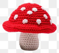 PNG  Mushroom crochet fungus agaric. AI generated Image by rawpixel.