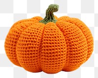 PNG  Pumpkin vegetable crochet plant. AI generated Image by rawpixel.