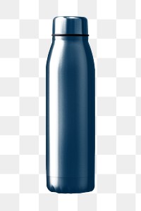 Metal bottle png, product packaging, transparent background