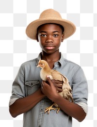 PNG Farmer boy portrait animal photo. 