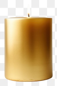 PNG Gold candle white background celebration simplicity. AI generated Image by rawpixel.