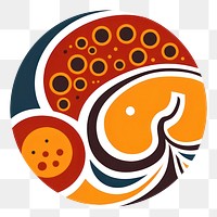 PNG Aboriginal art logo food cartoon. AI generated Image by rawpixel.