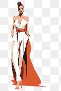 PNG Fashion dress adult gown. AI generated Image by rawpixel.