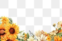 PNG  Summer sunflower pattern plant. AI generated Image by rawpixel.