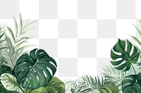 PNG  Tropical leaves outdoors tropics nature. AI generated Image by rawpixel.