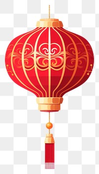 PNG  Red Chinese Lantern lantern white background chinese lantern. AI generated Image by rawpixel.