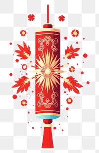 PNG  Firecracker chinese new year white background celebration. AI generated Image by rawpixel.