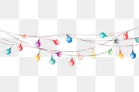 PNG  Holiday lights line illuminated celebration. AI generated Image by rawpixel.