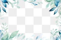 PNG  Blue leave backgrounds pattern plant. AI generated Image by rawpixel.