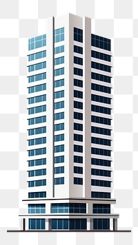 PNG  A modern high-rise building architecture skyscraper tower. AI generated Image by rawpixel.