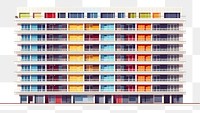 PNG Building architecture apartment window. AI generated Image by rawpixel.