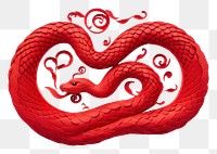 PNG  Red paper snake chinese new year creativity. AI generated Image by rawpixel.