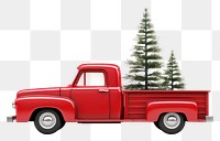 PNG  Truck tree christmas vehicle. AI generated Image by rawpixel.