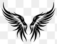 PNG Wings symbol white line. AI generated Image by rawpixel.