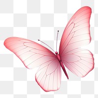 PNG Cute butterfly petal plant art. AI generated Image by rawpixel.