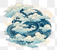 PNG Chinese cloud backgrounds pattern art. AI generated Image by rawpixel.